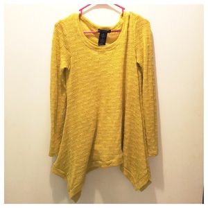 Small Mustard Yellow tunic sweater