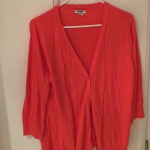 Old navy coral cardigan sweater size xl