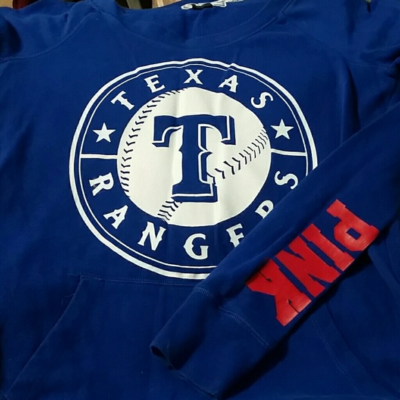 Pink tx rangers crewneck sweater with pockets!