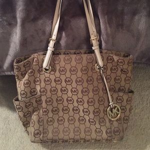 Michael Kors monogrammed Jet Set tote