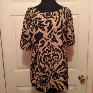 NWT Ann Taylor LOFT Scroll Print Blouse
