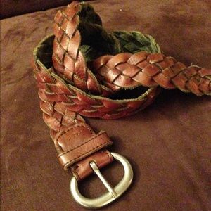 AEO Leather Woven Belt