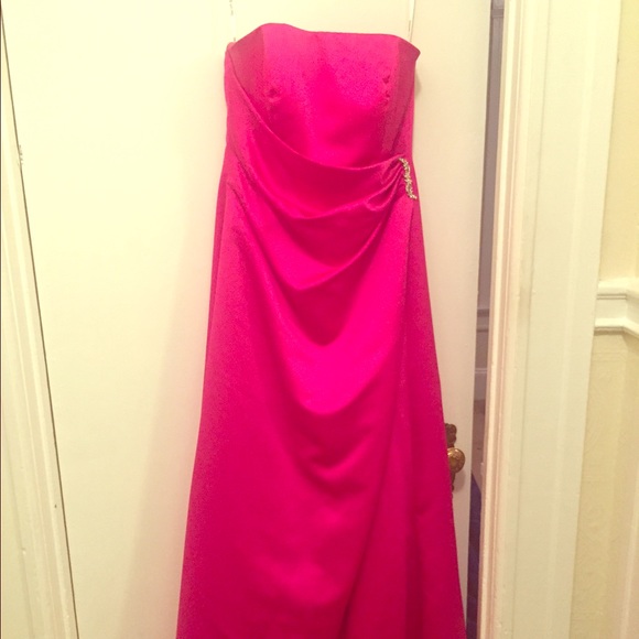 Fuchsia bridesmaid dress