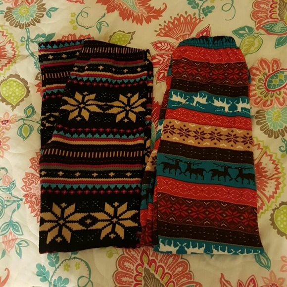2 pairs of winter leggings