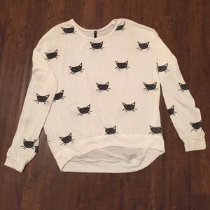 long sleeve cat sweater