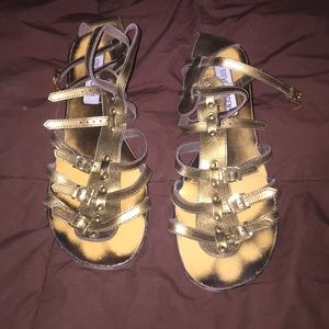 Gold sandals