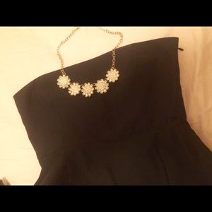 Theory Strapless Little Black Dress