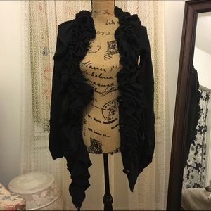 Big ruffle cardigan