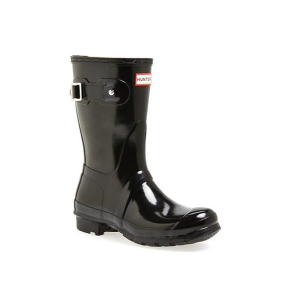 HUNTER 'Original Short' Gloss Rain Boot (Women) - Picture 4 of 4