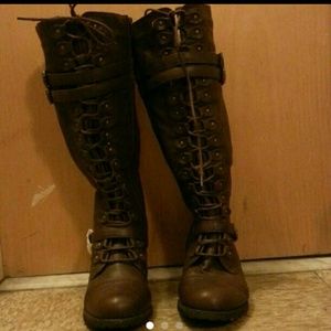 New boots never warn. Tall chocolate brown