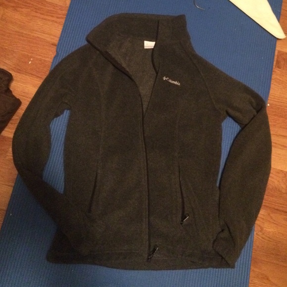 Columbia grey fleece jacket