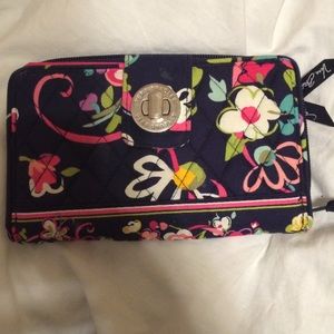 Vera Bradley Ribbons Turn Lock Wallet