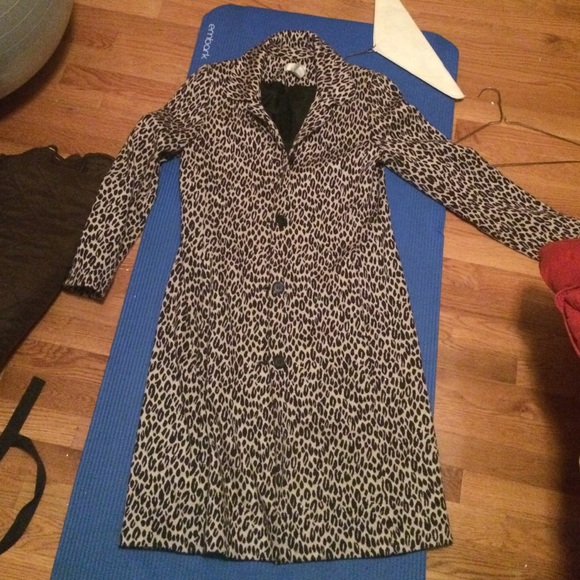 Leopard long jacket