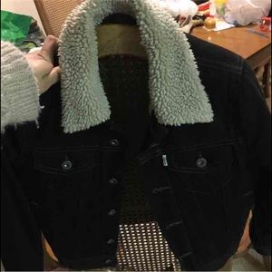 Levis black Jean jacket