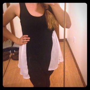 Black and white tank top