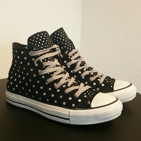 SOLD - Chuck Taylor Silver Polka Dots Sneaker - Picture 4 of 4