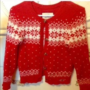 Red Holiday/ Christmas / Snowflake Sweater