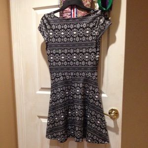 Skater tribal print dress