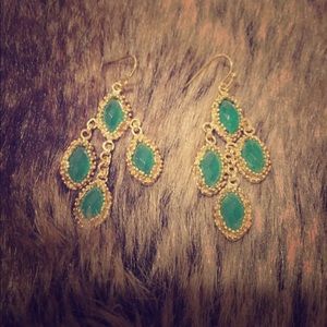 Kendra Scott Green Earrings