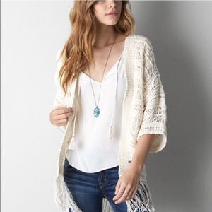 Crochet Fringe Kimono