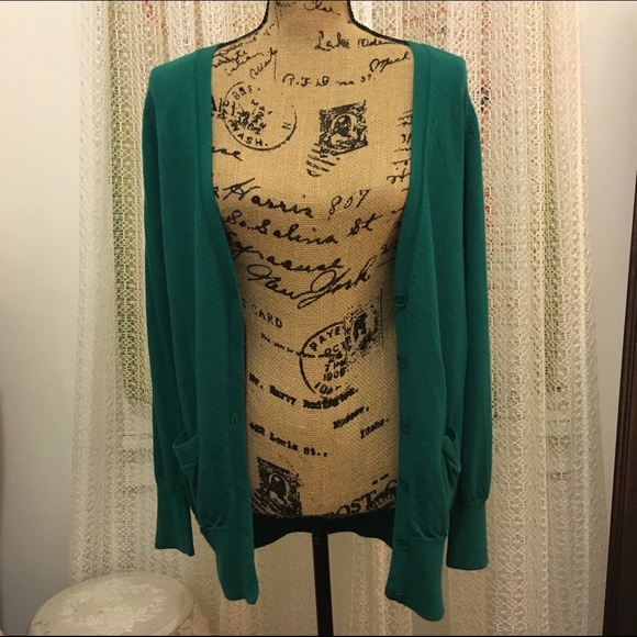 J. Crew Sweaters - J crew jade/emerald green cardigan