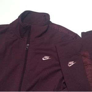 maroon nike sweatsuit