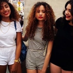 Black and white striped American Apparel Romper.