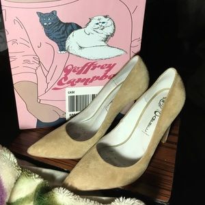 Jeffrey Campbell suede dulce heels
