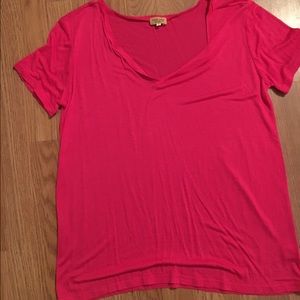 Pink piko top