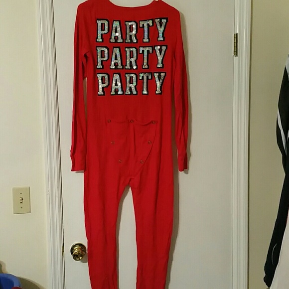Pink Victoria's Secret thermal long jane