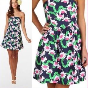Lilly Pulitzer Lottie dress in bright navy yum yum