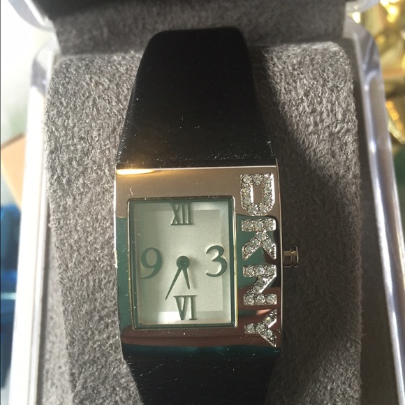 DKNY Leather Strap Watch