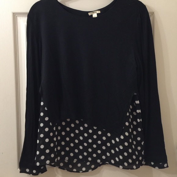 Polka-dot layered top!