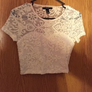 BRAND NEW! Not worn once- forever21 white belly to