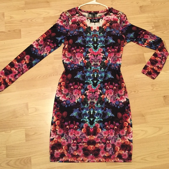Electric Long Sleeve Dress