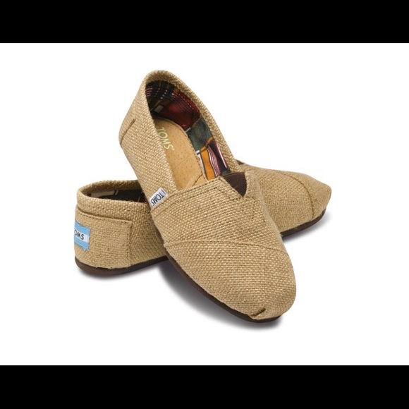 TOMS natural burlap classics