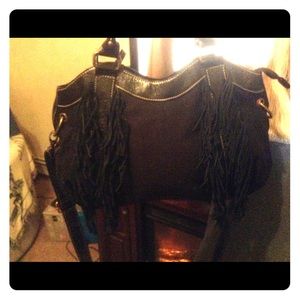 NEW HANDBAG- SUEDE FRINGE-CANDIES!