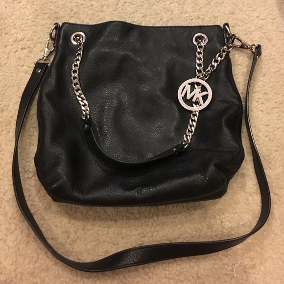Authentic MK black cross body