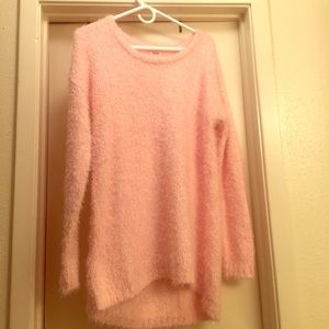 Fuzzy Pink Sweater