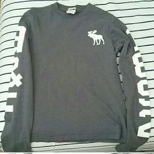 Gray long sleeve Abercrombie shirt
