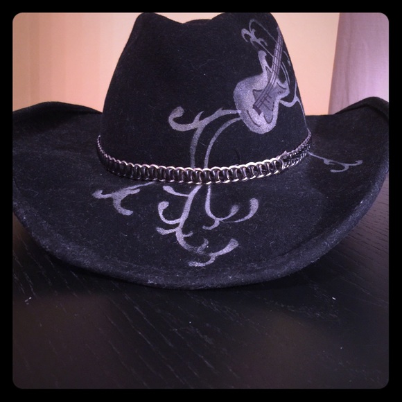 Bull hide cowboy hat