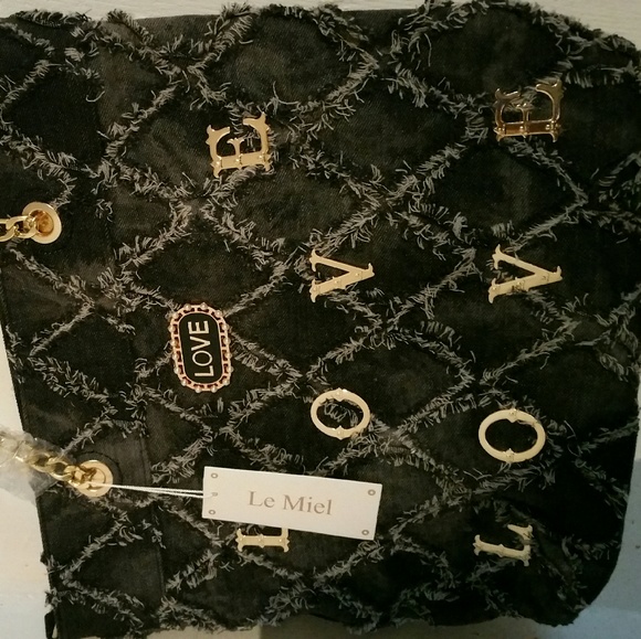 Black Denim Purse