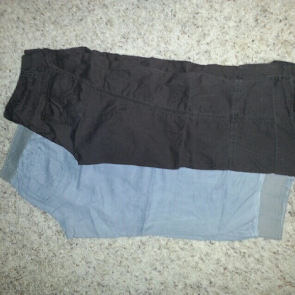 Abercrombie & Fitch Pants - Capris green & brown DKNY, A&F