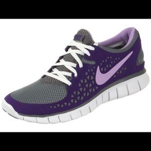 Purple Nike free runs
