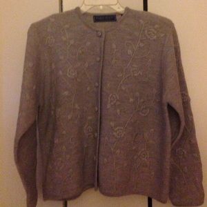 Gray sweater pure wool