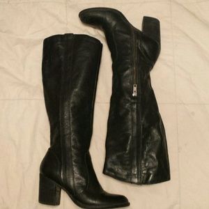 Black knee high boots