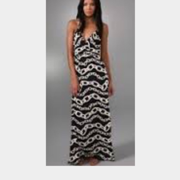 Milly maxi sun dress with chain print.