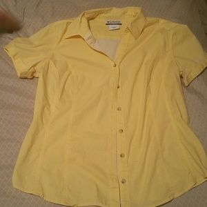 Yellow Columbia Fishing Shirt Women's
