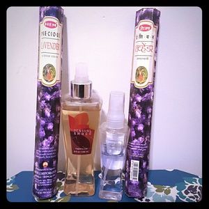 LAVENDER INCENSE STICKS/ SENSUAL AMBER.