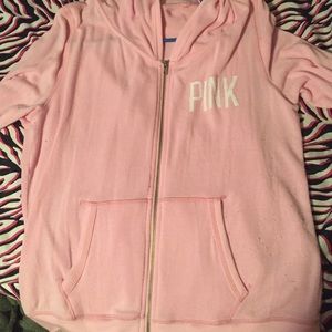 Light pink zip up jacket